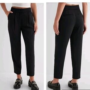 Express Stylist Ankle super hi-rise Black Pants Lightweight Wide Trousers 8R NWT